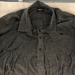 Kenneth Cole Men's Charcoal Button Down Shirt